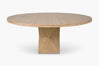 Washed Oak Helix Round Dining Table