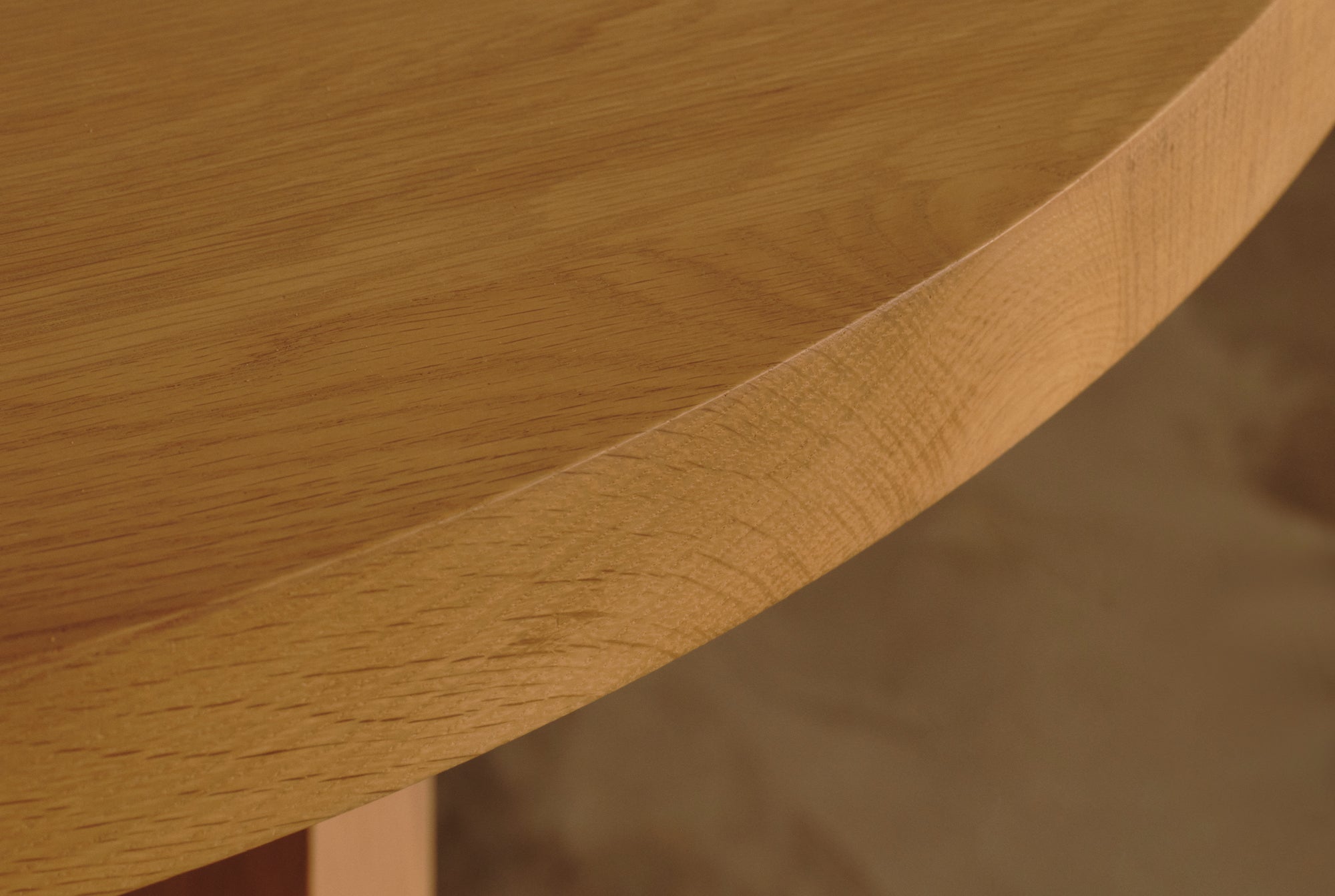 Solid Oak Global Round Dining Table