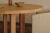 Solid Oak Global Round Dining Table