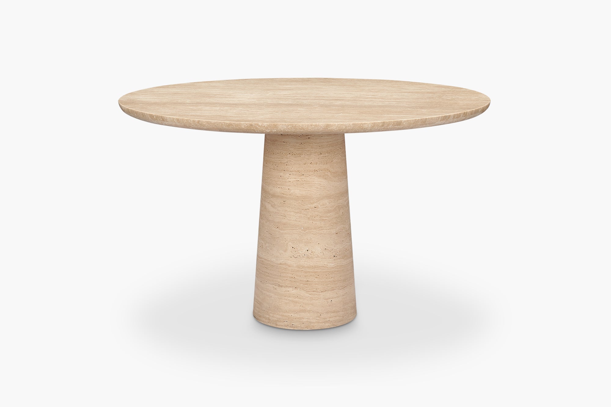 Travertine Kora Round Dining Table