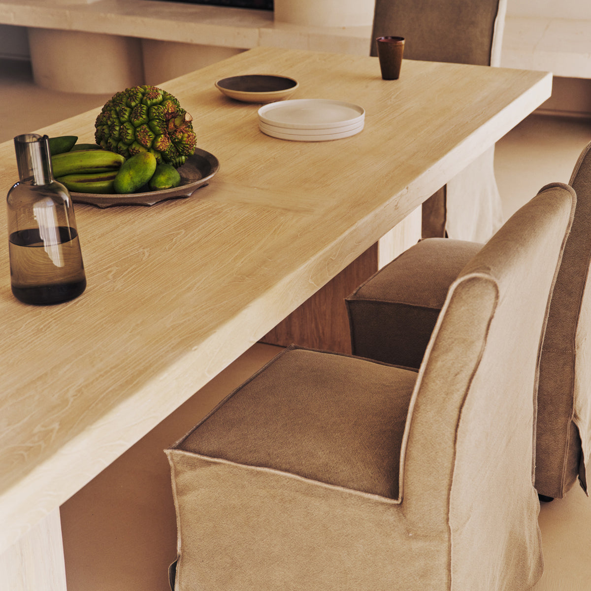 Aged Elm Bossi Rectangular Dining Table