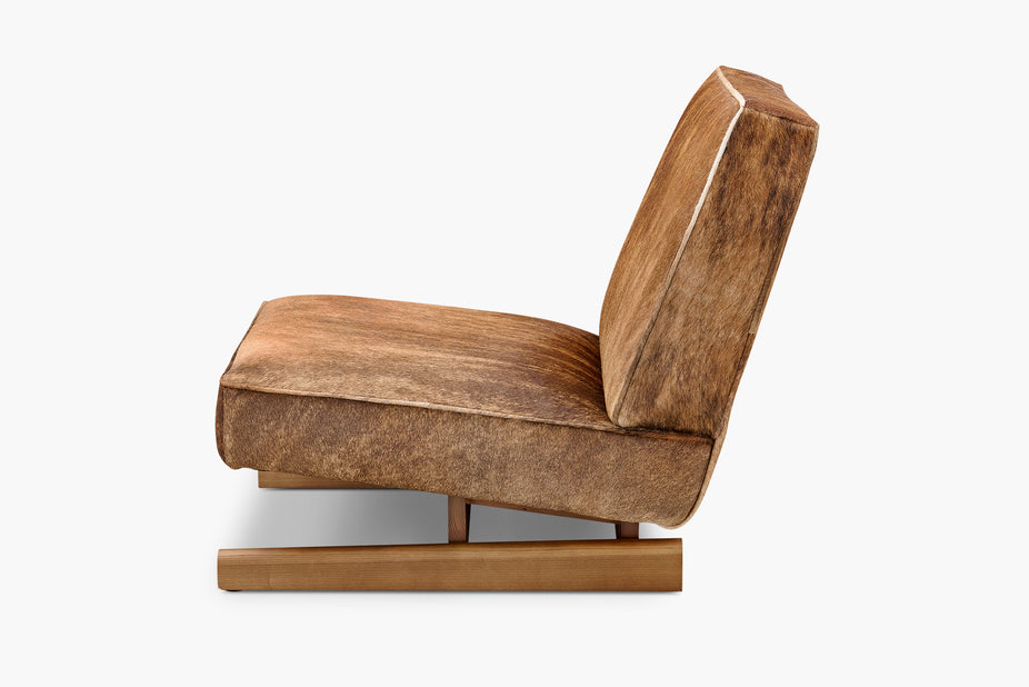 Wooden chair on a white background