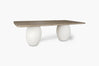 Rustic Blanc Olay Rectangular Dining Table