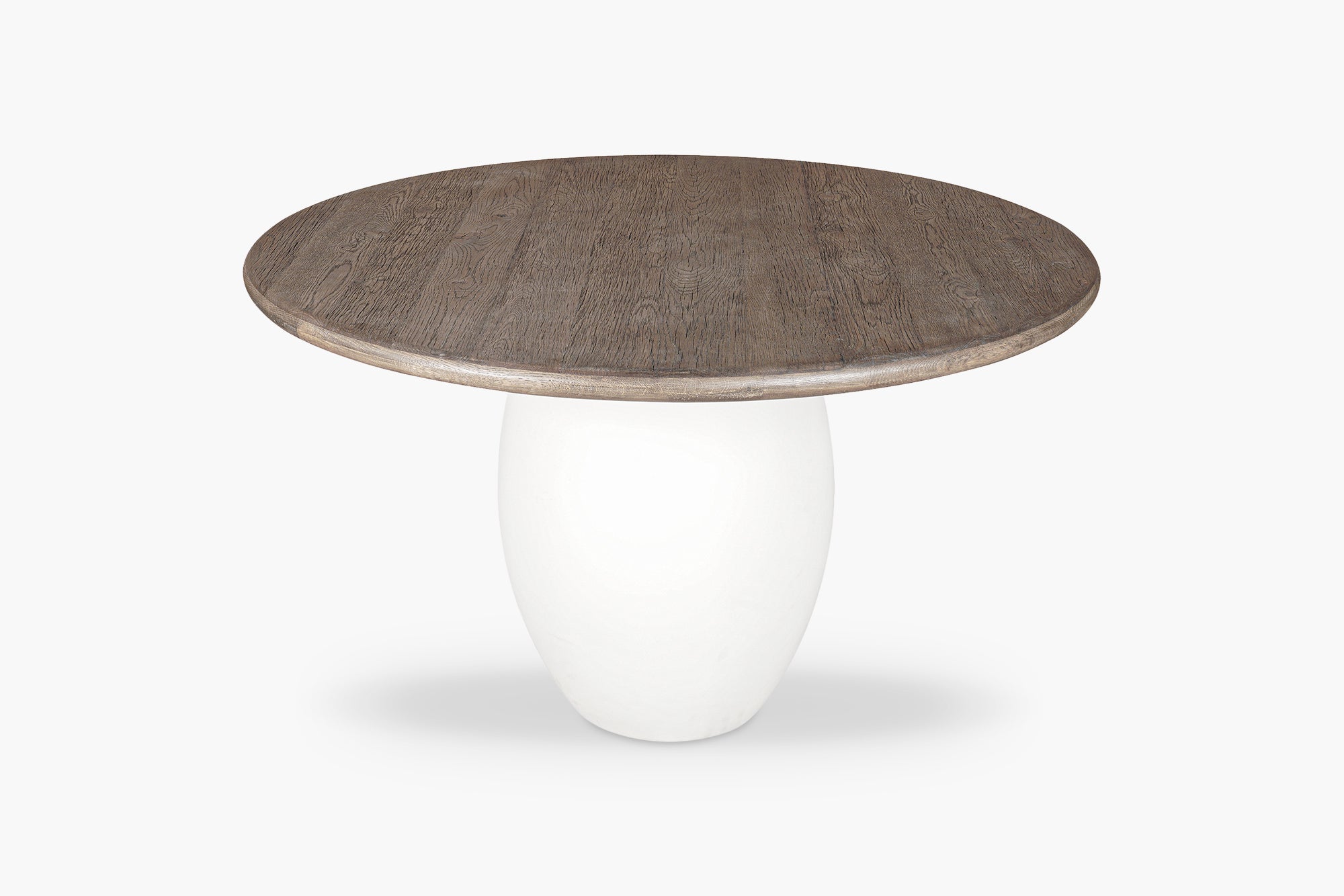 Rustic Blanc Olay Round Dining Table