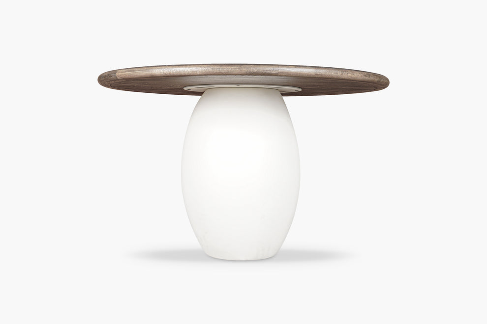 Rustic Blanc Olay Round Dining Table