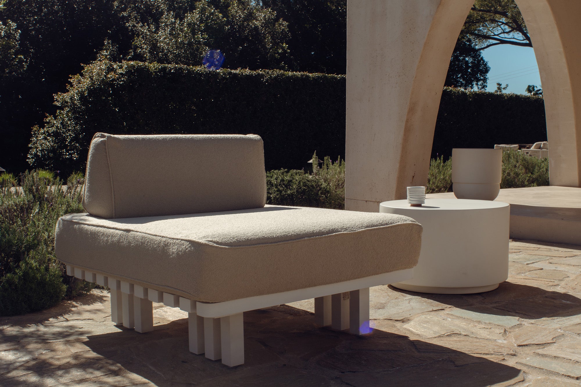 Outdoor Sunset Slipper Chair