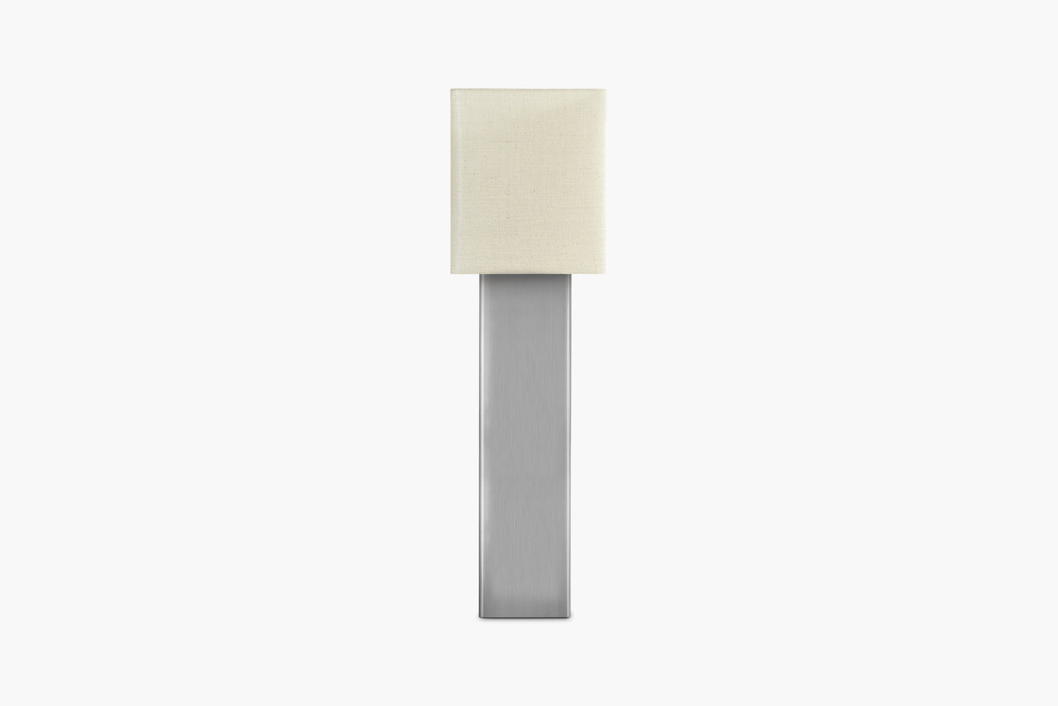 Raw Linen Shade Prism Floor Lamp