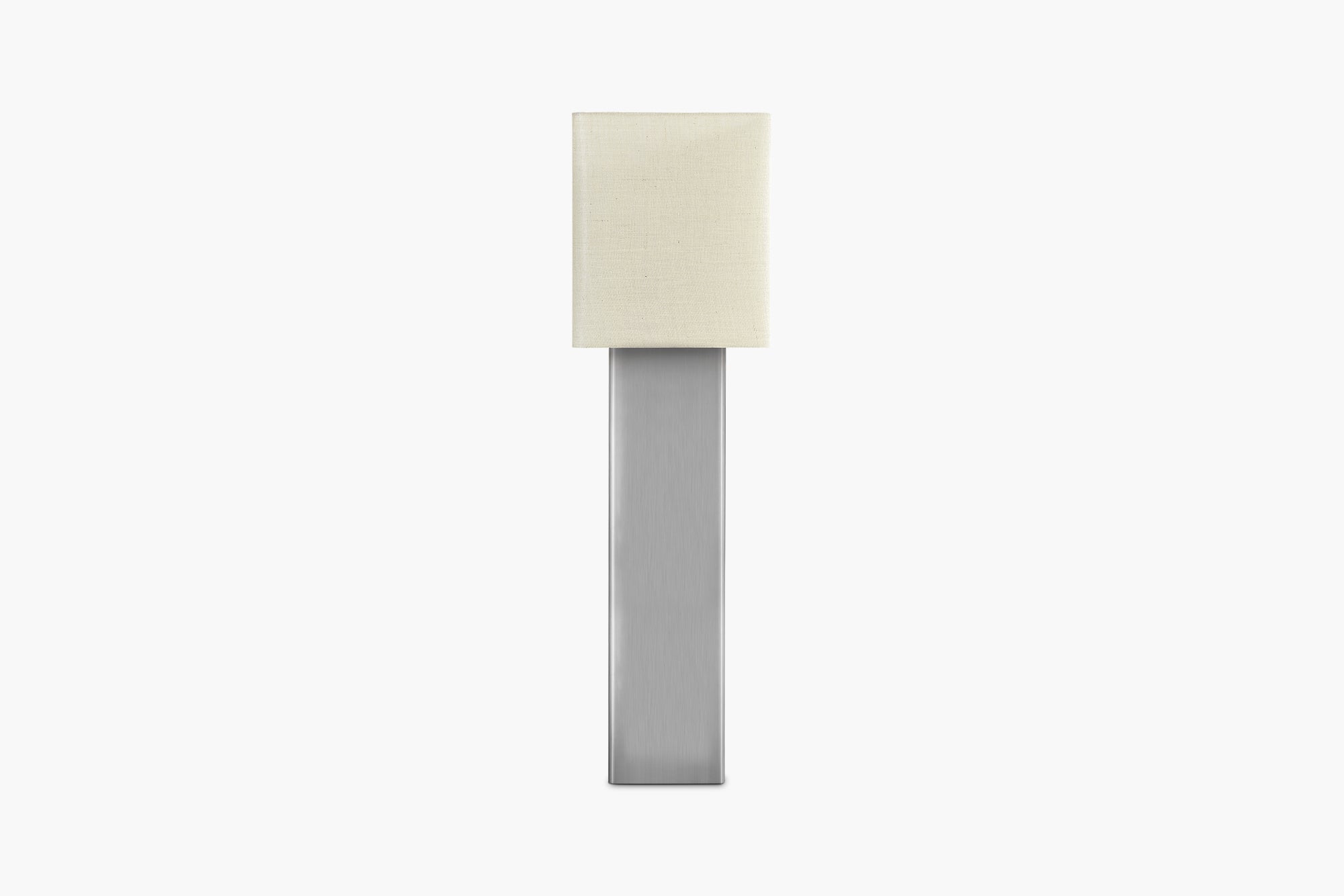 Raw Linen Shade Prism Floor Lamp