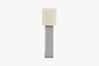 Raw Linen Shade Prism Floor Lamp