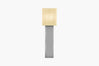 Raw Linen Shade Prism Floor Lamp