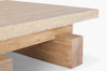 Travertine Rocco Square Coffee Table