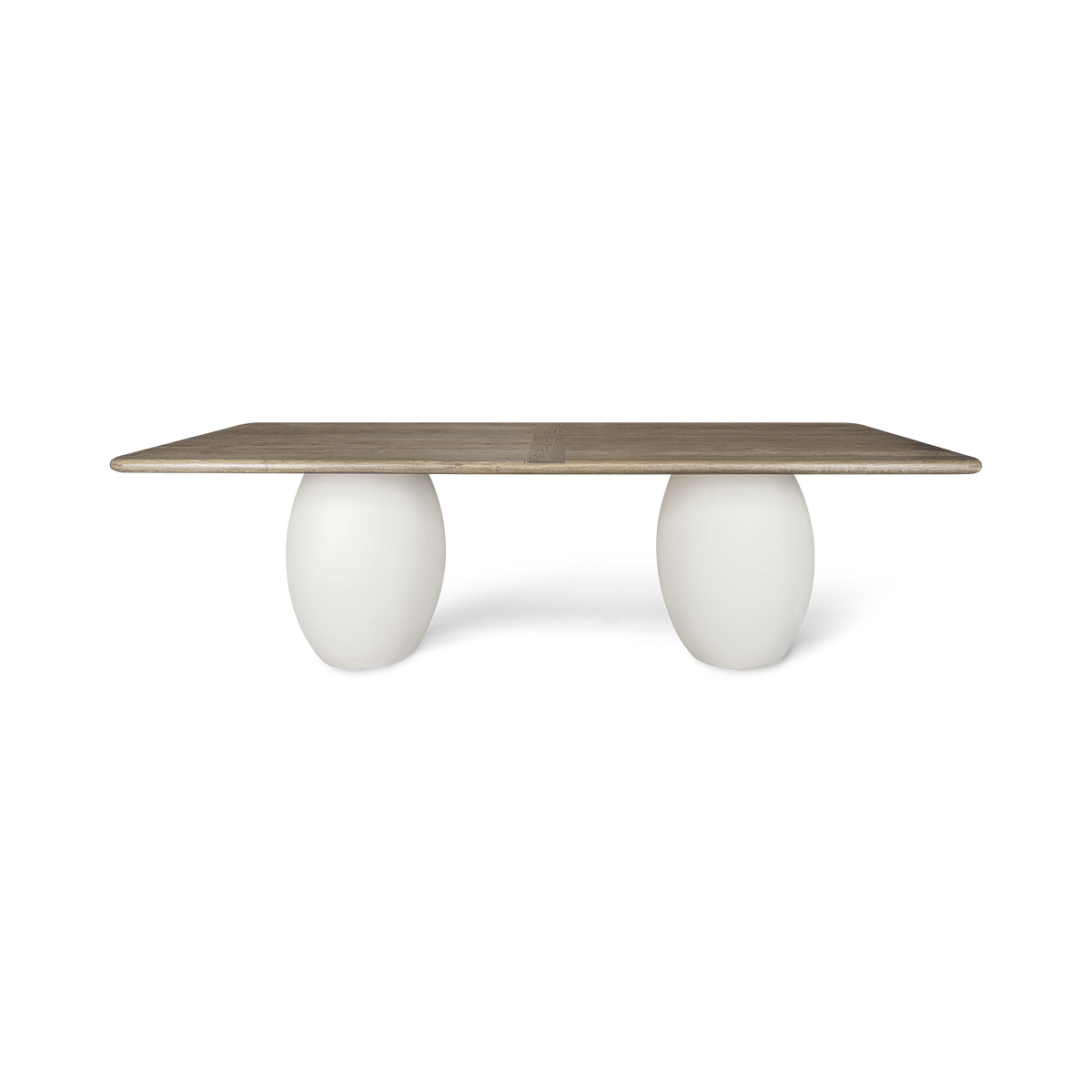 Rustic Blanc Olay Rectangular Dining Table