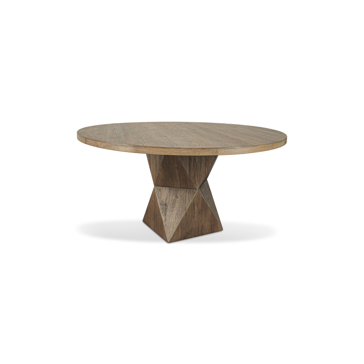 Rustic Helix Round Dining Table