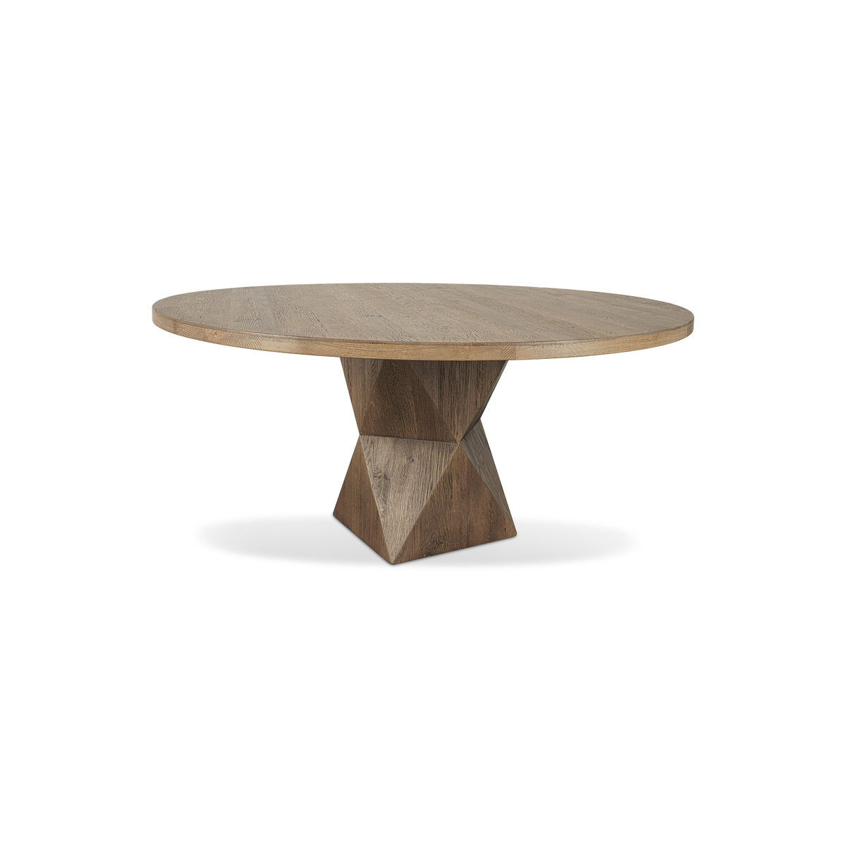Rustic Helix Round Dining Table