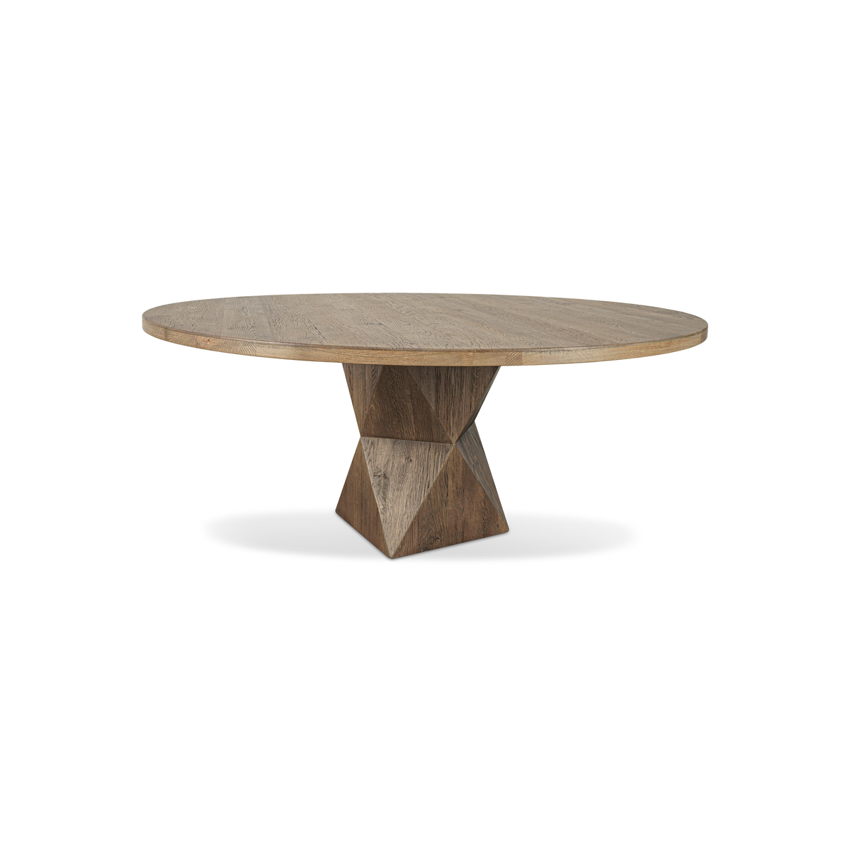 Rustic Helix Round Dining Table