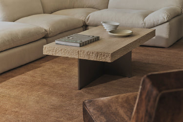 Zaha Travertine Coffee Table