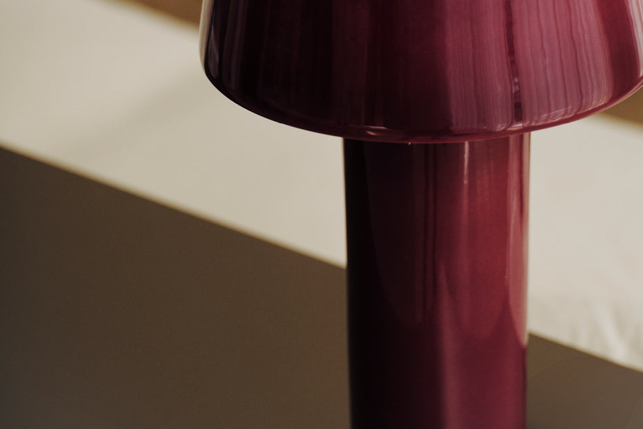 Plum Stellara Table Lamp