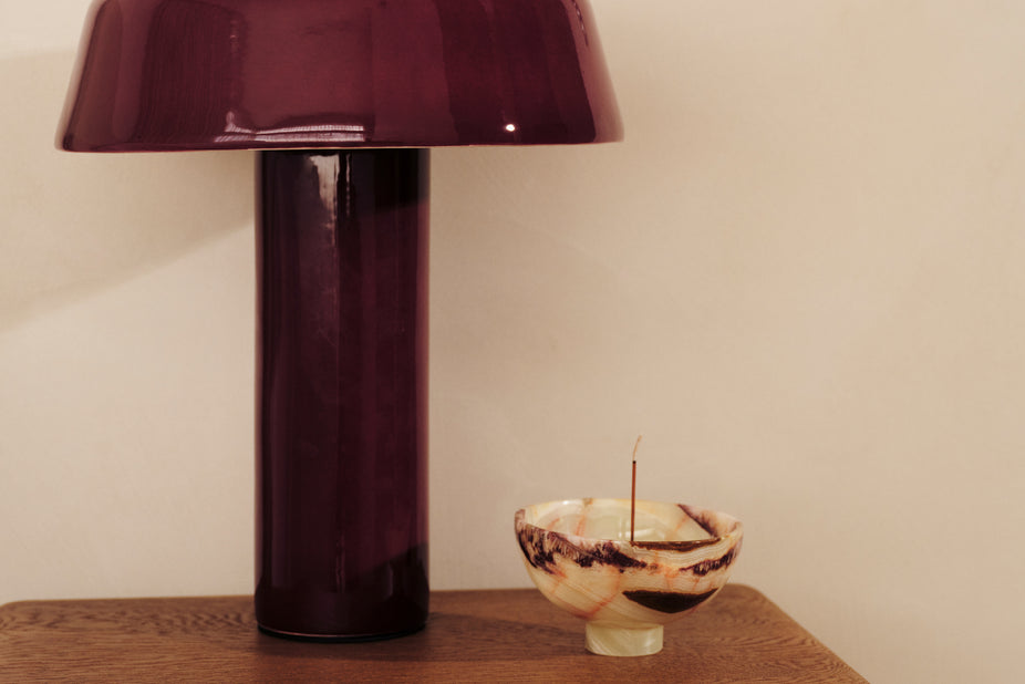 Plum Stellara Table Lamp