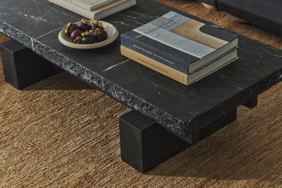 Nero Marquina Rocco Rectangle Coffee Table
