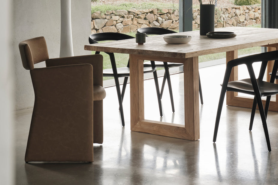 Old Elm Global Rectangular Dining Table