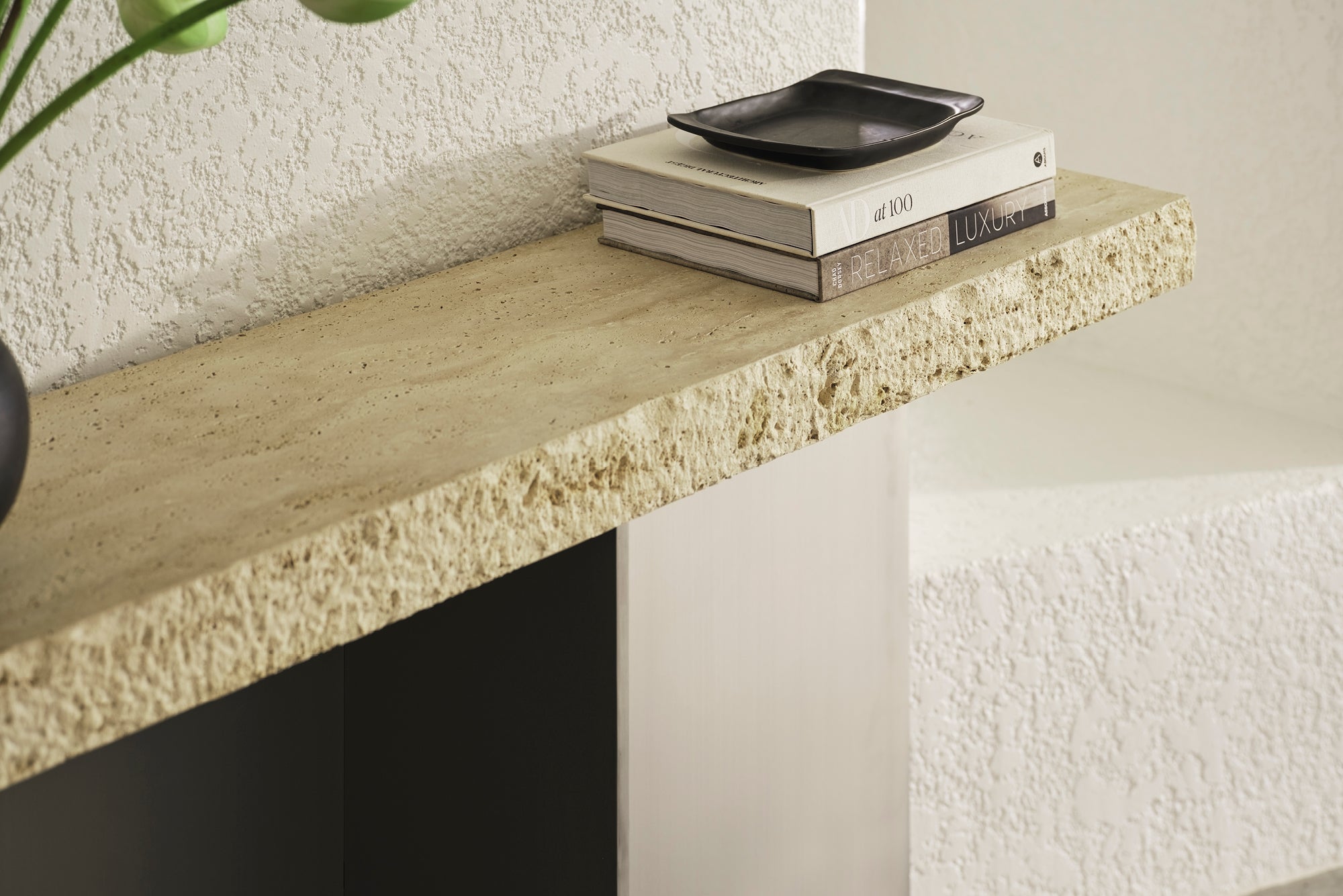 Zaha Travertine Console