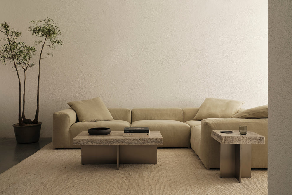 Zaha Travertine Coffee Table