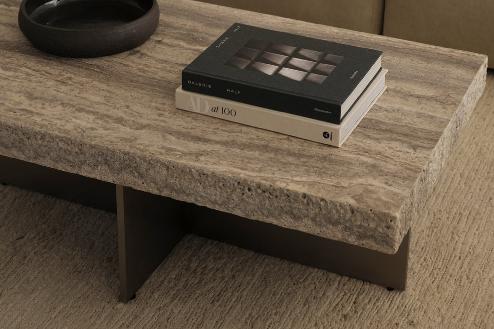 Zaha Travertine Coffee Table