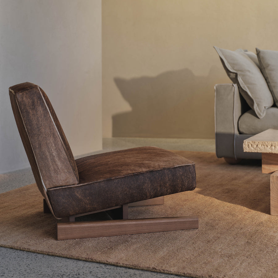 Cow Hide Migos Slipper Chair