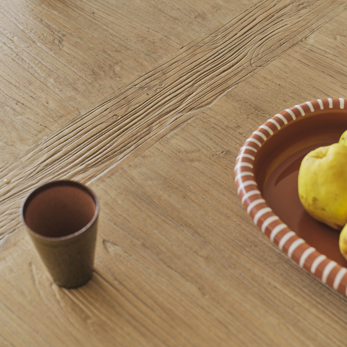 Aged Elm Bossi Rectangular Dining Table