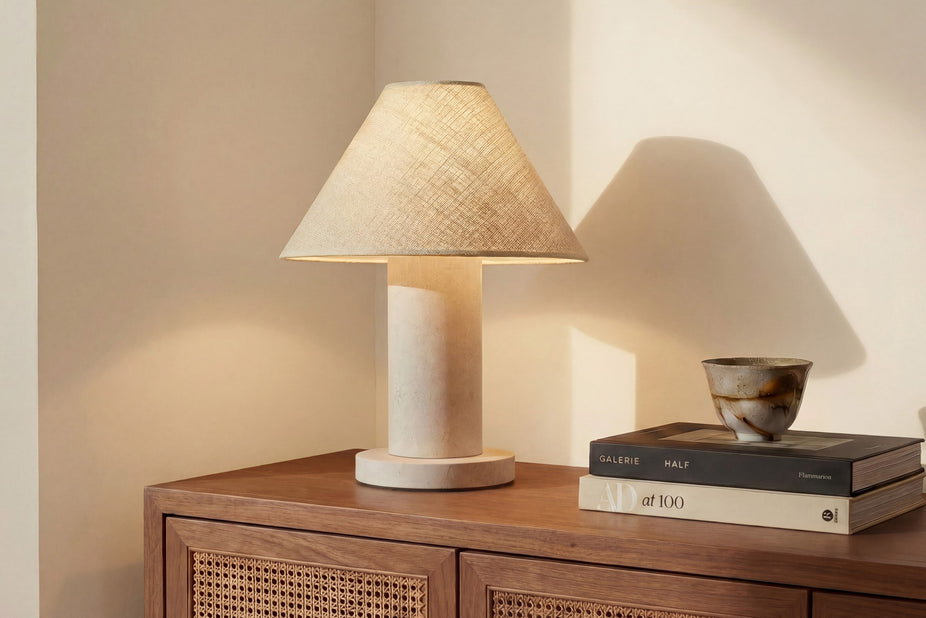 Natural Linen Paton Table Lamp