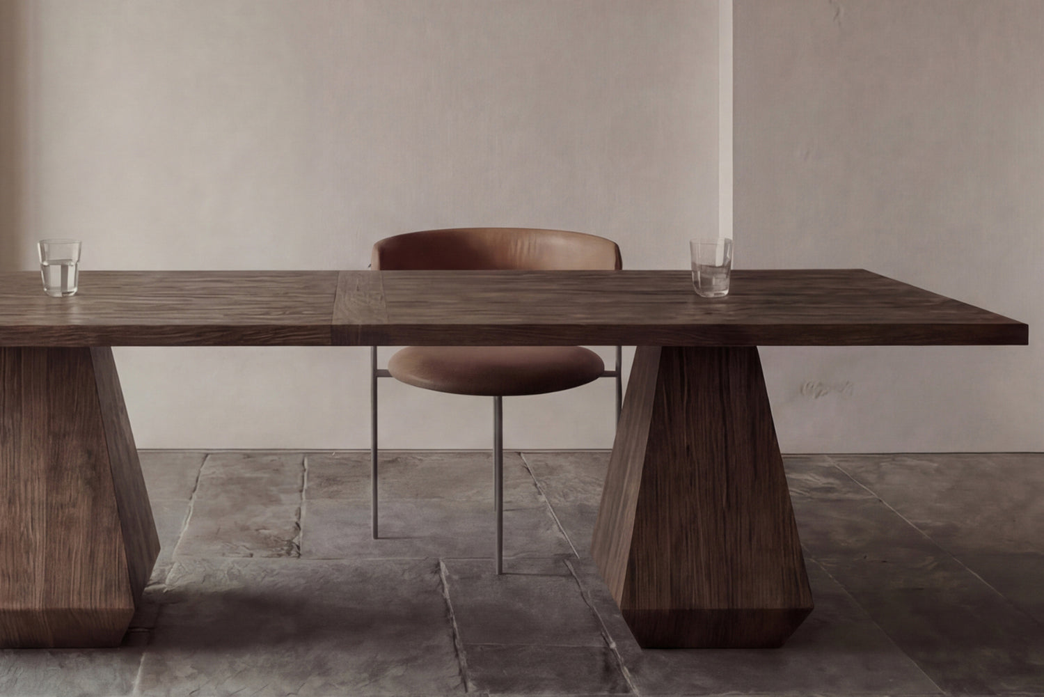 Tan Bellino Dining Chair Stainless Steel Legs
