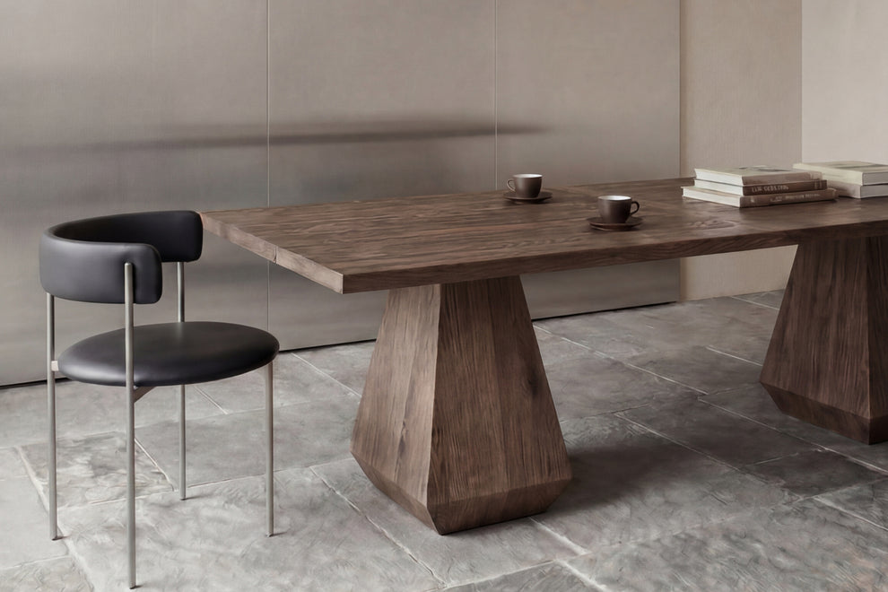 Midnight Black Bellino Dining Chair Stainless Steel Legs