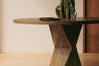 Rustic Helix Round Dining Table