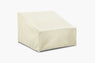 Beige Outdoor Rowe Lounge Chair Protective Waterproof Cover.