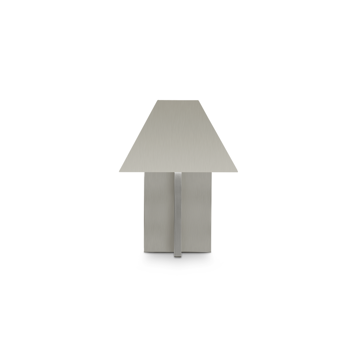 Zaha Brushed Steel Lamp