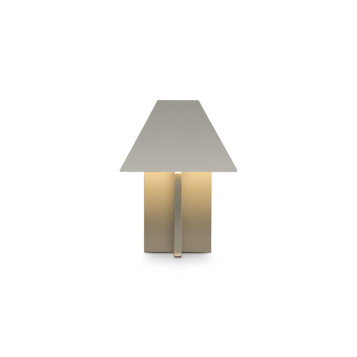 Zaha Brushed Steel Lamp