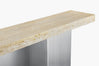 Zaha Travertine Console