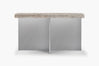 Zaha Travertine Console