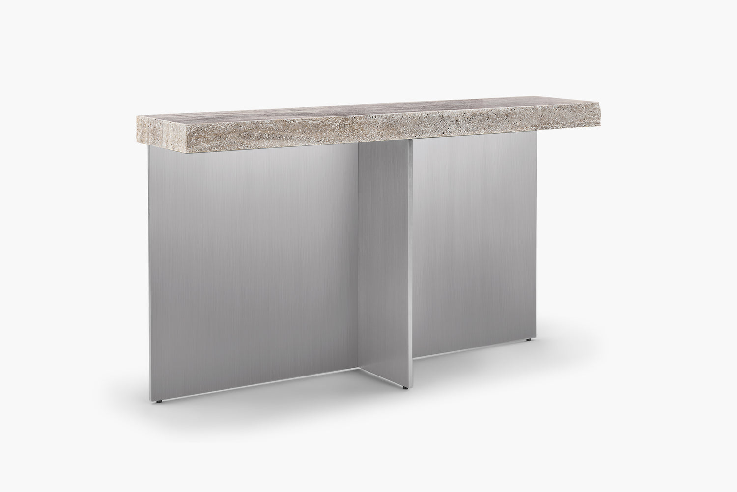 Zaha Travertine Console