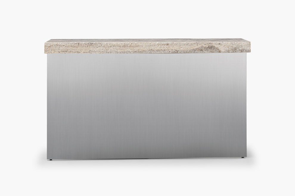 Zaha Travertine Console
