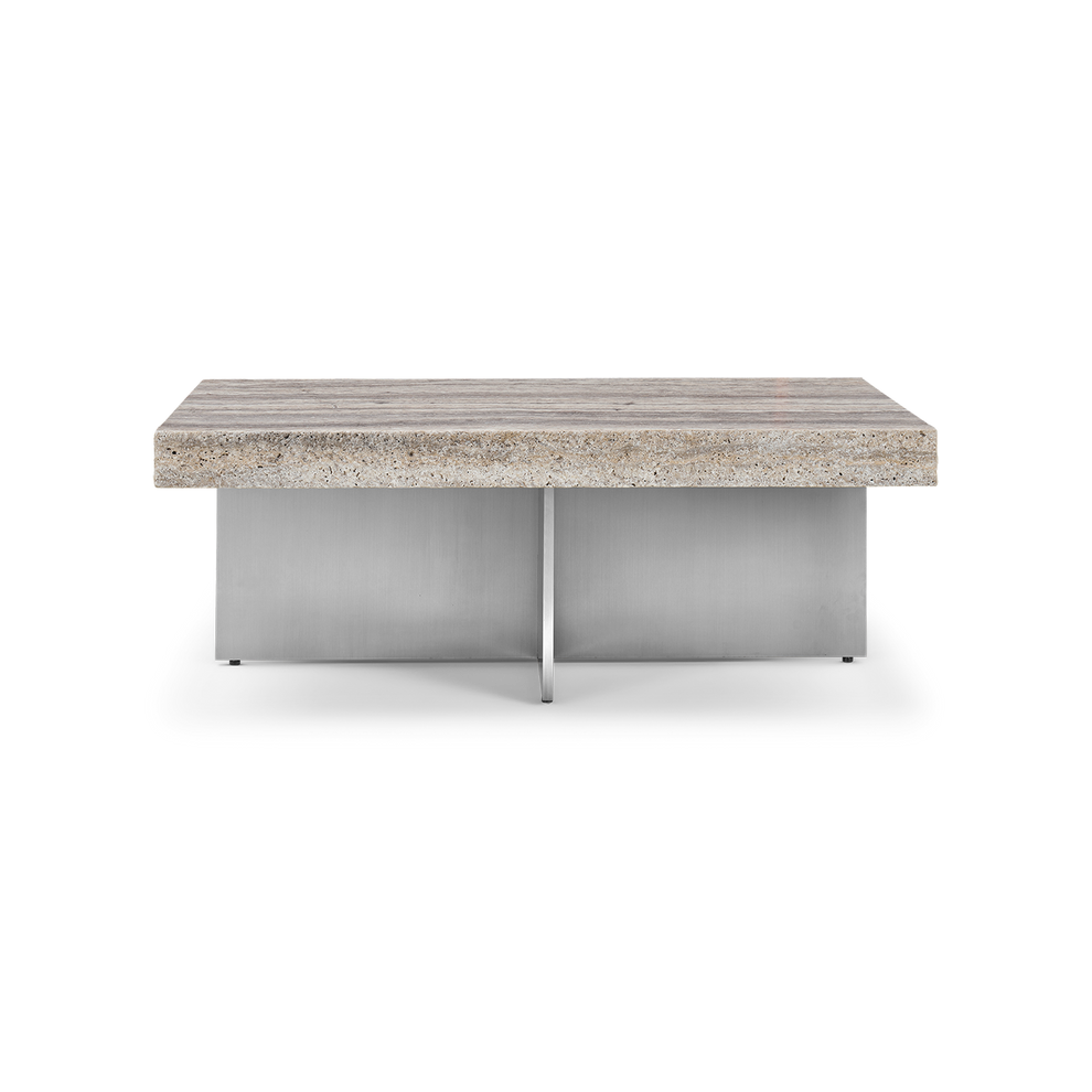 Zaha Travertine Coffee Table
