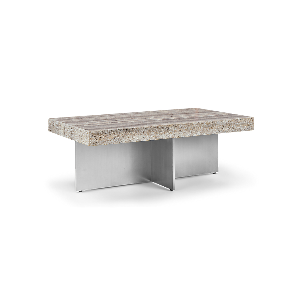 Zaha Travertine Coffee Table