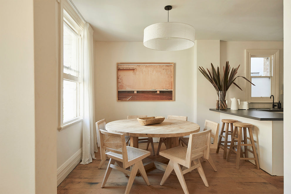 Old Elm Global Round Dining Table