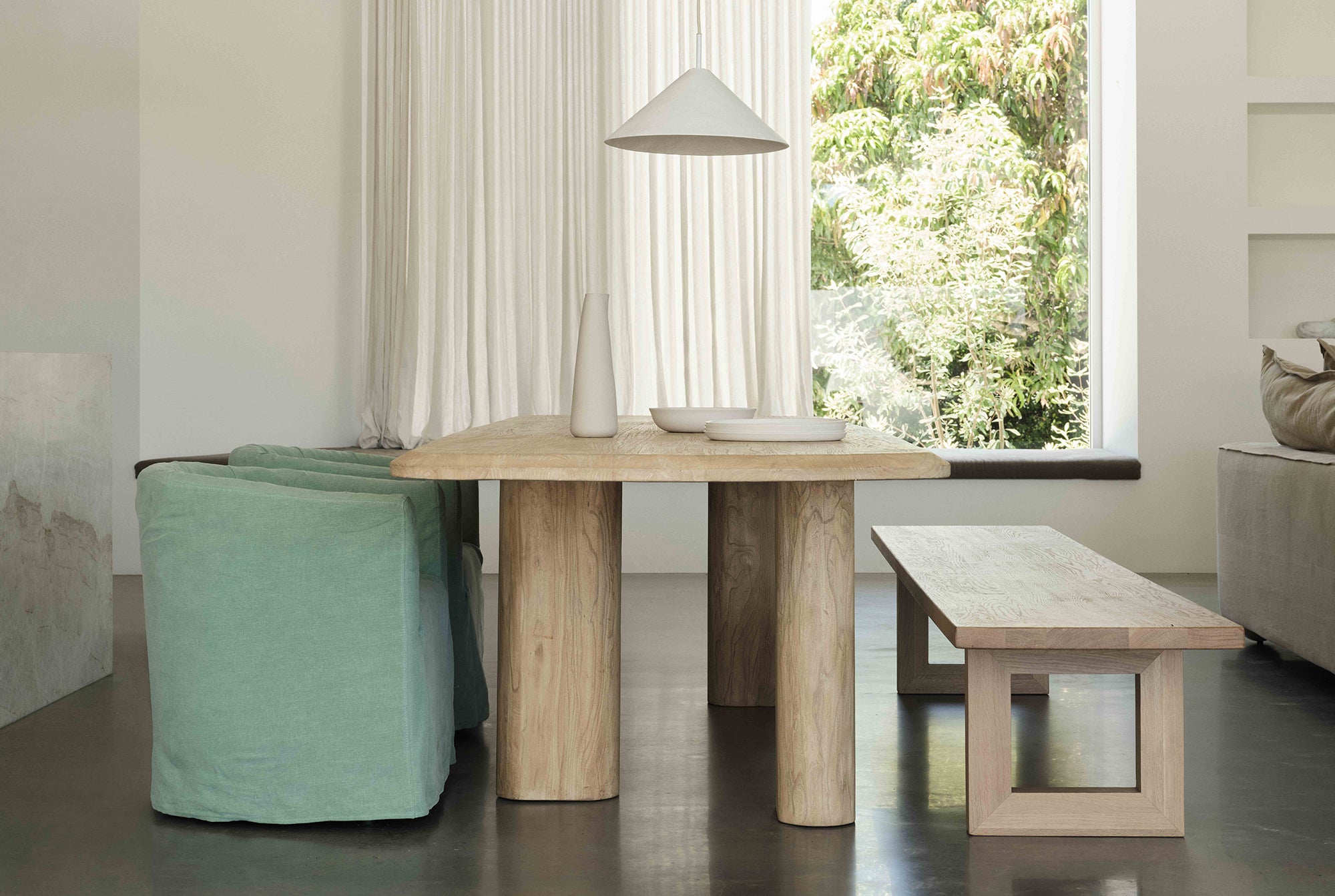 Oak II High Global Bench