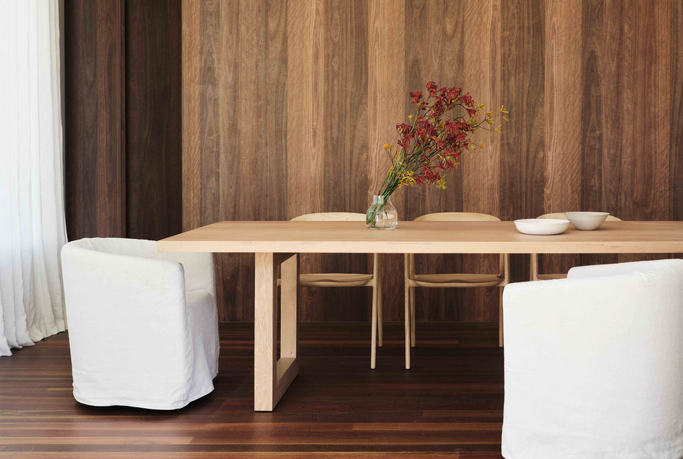 Solid Oak Global Rectangular Dining Table