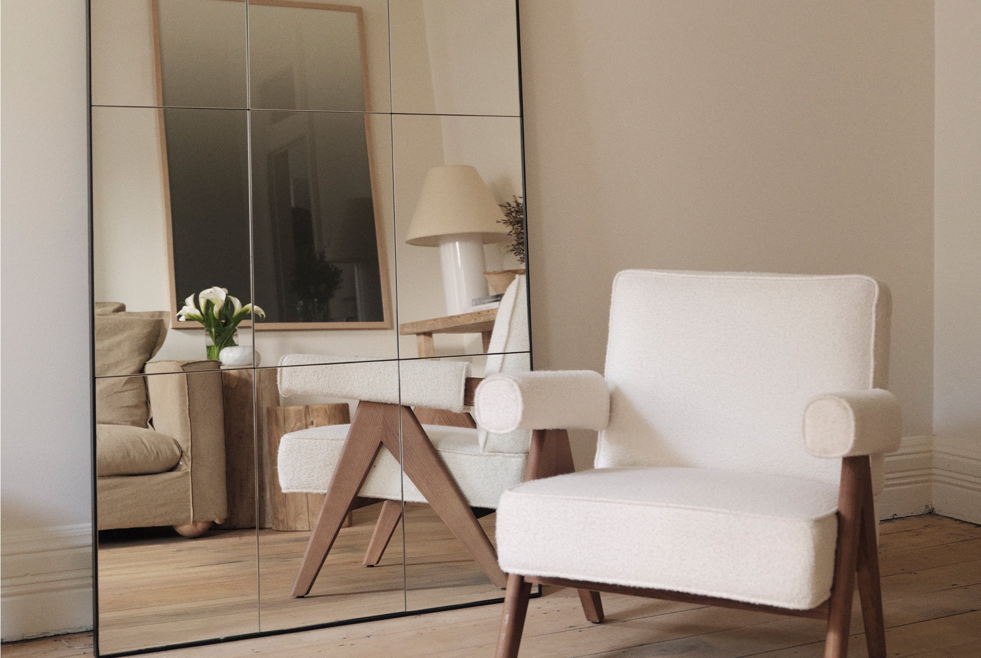Noho Sectional Plain Glass Mirror