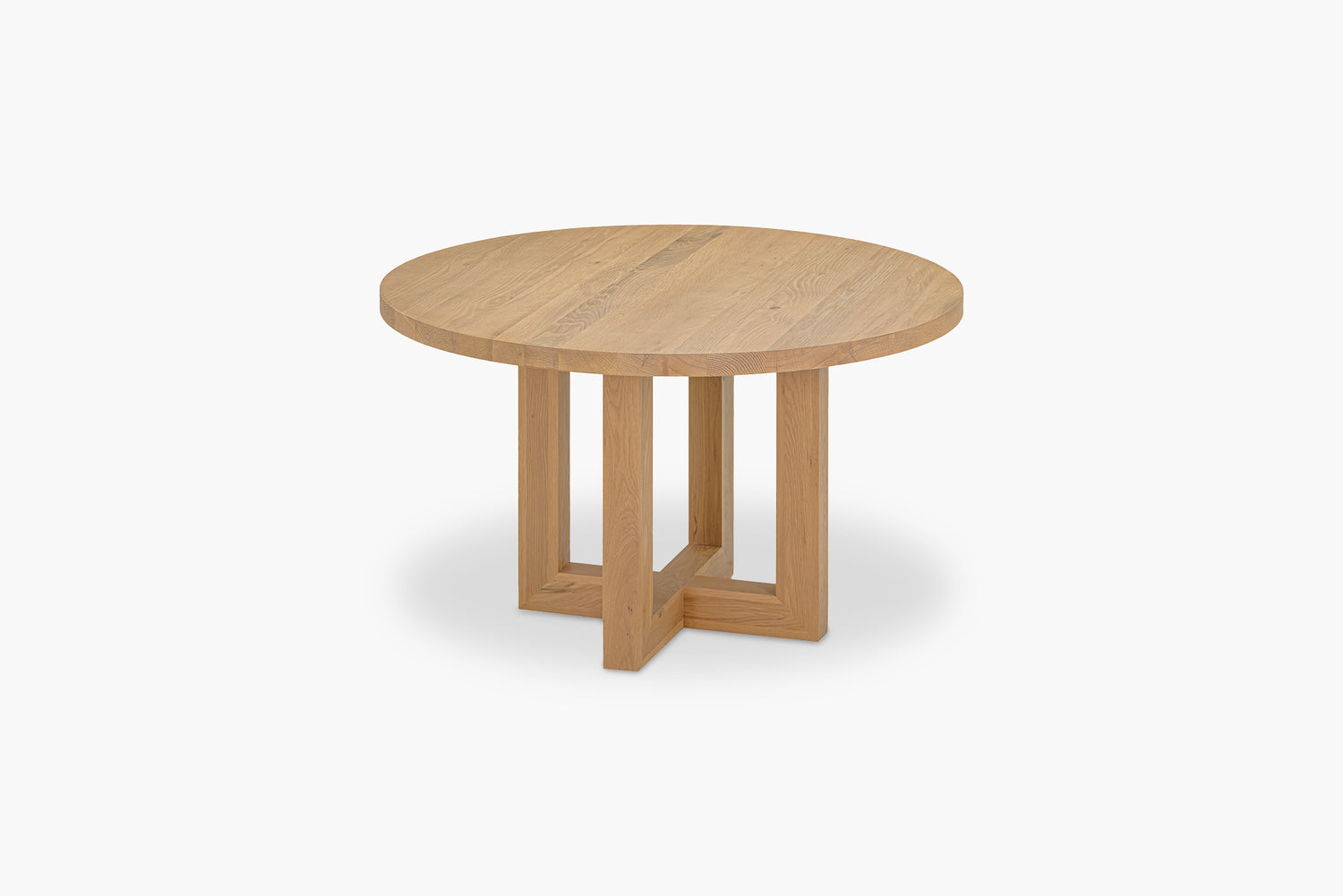 Solid Oak Global Round Dining Table