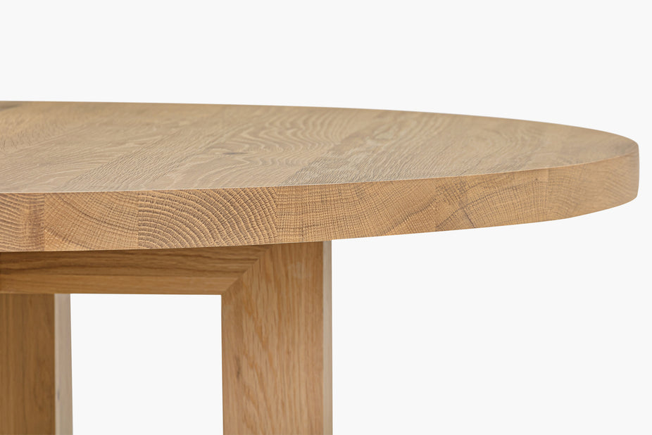 Oak Global Round Dining Table