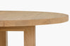 Solid Oak Global Round Dining Table