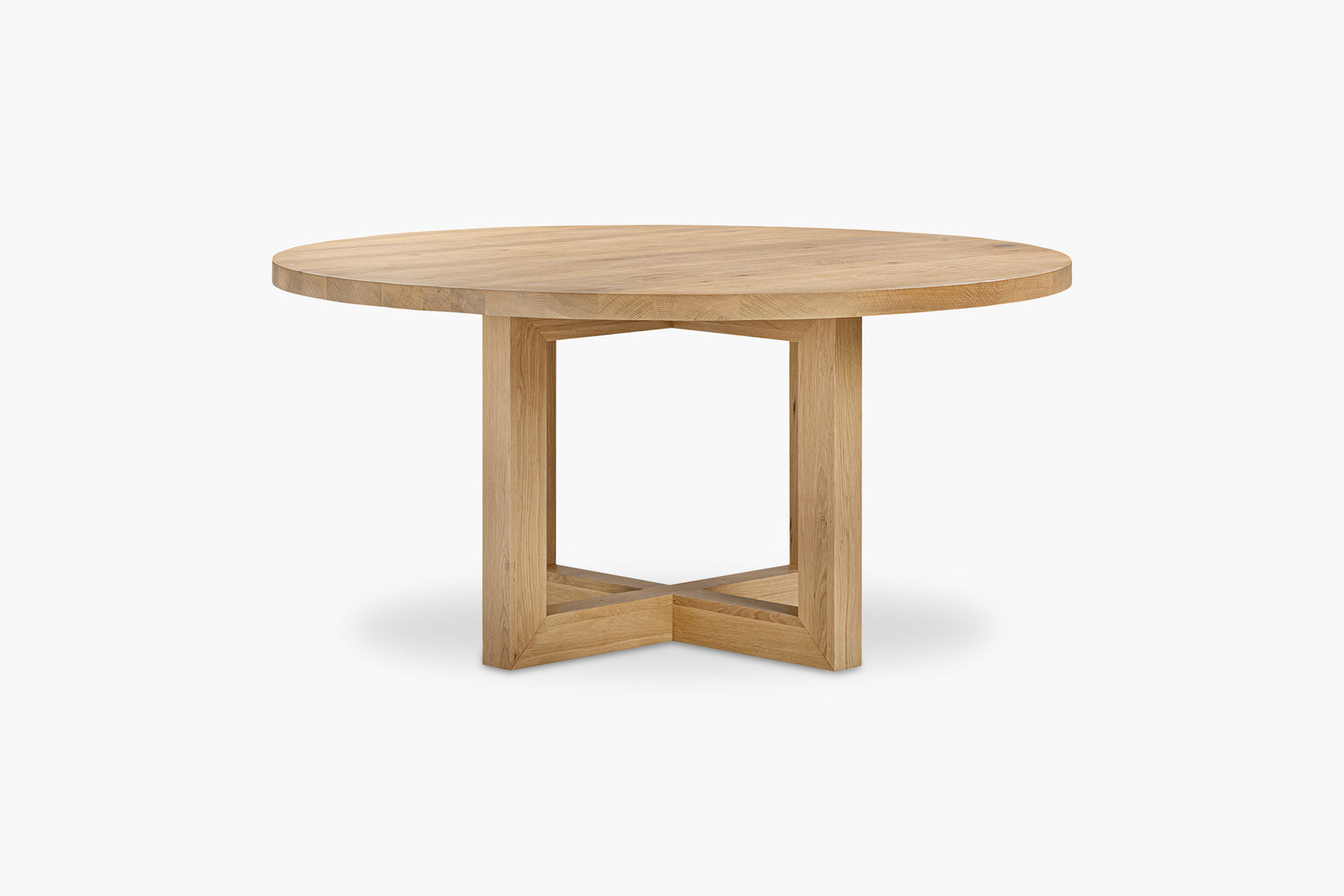 Solid Oak Global Round Dining Table
